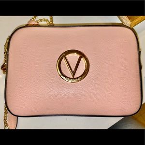 Valentino | Pink Leather Babette Crossbody Bag
